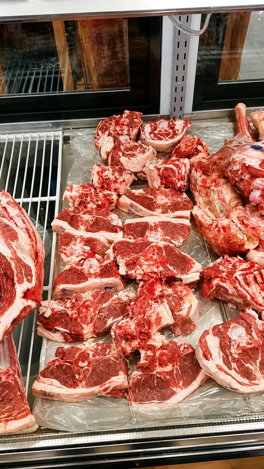 Fresh certified halal meat cuts displayed at Albalad