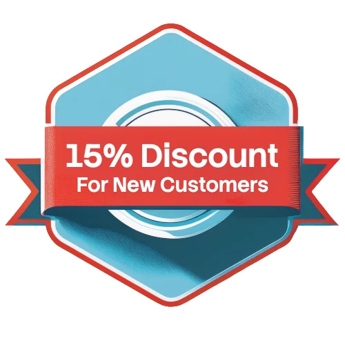 15% discount for new customers