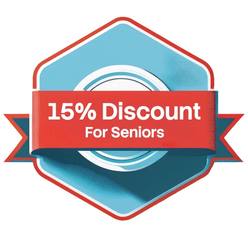 15% discount for seniors